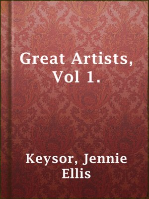 cover image of Great Artists, Vol 1.